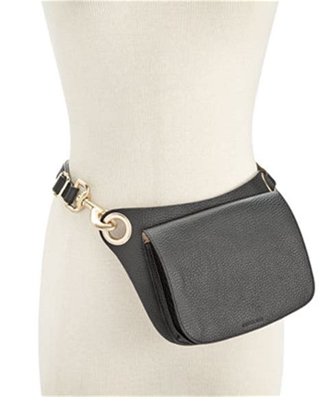 michael michael kors pebble leather oversized fanny pack|michael kors maisie leather.